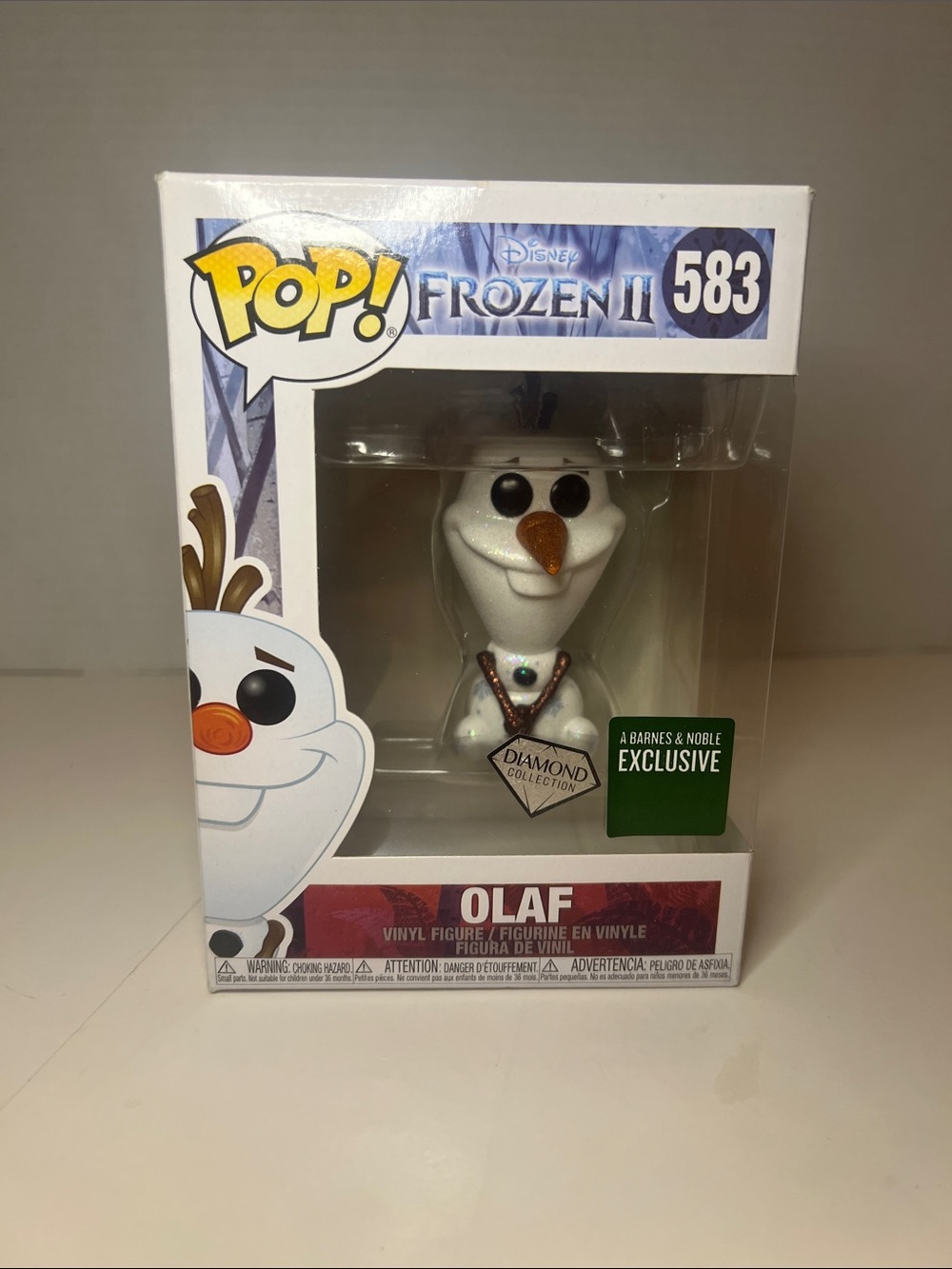 VAULTED Funko Pop Disney Frozen 2 Olaf Diamond Collection #583 Exclusive